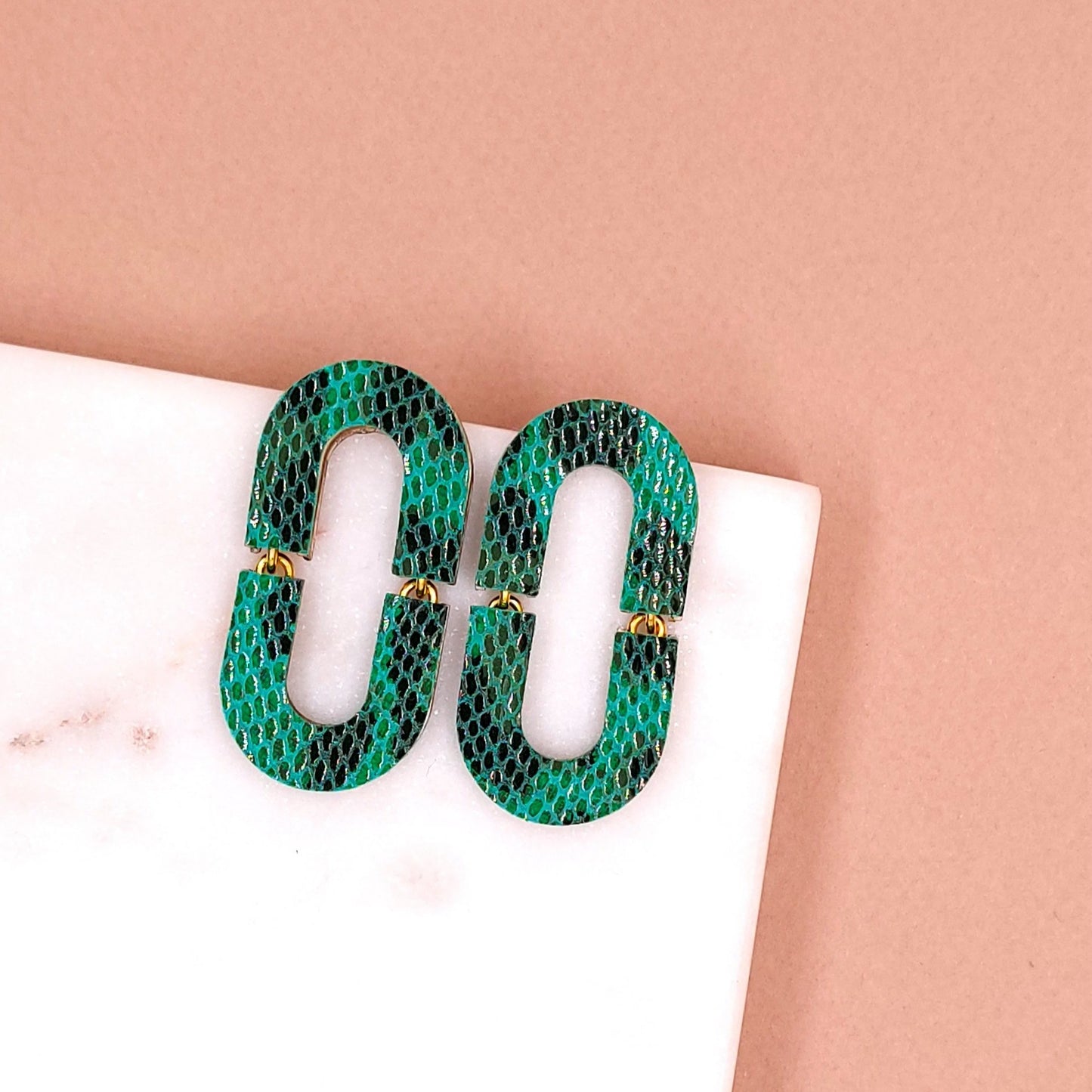 BOUCLES D'OREILLES BELLA UNI CUIR