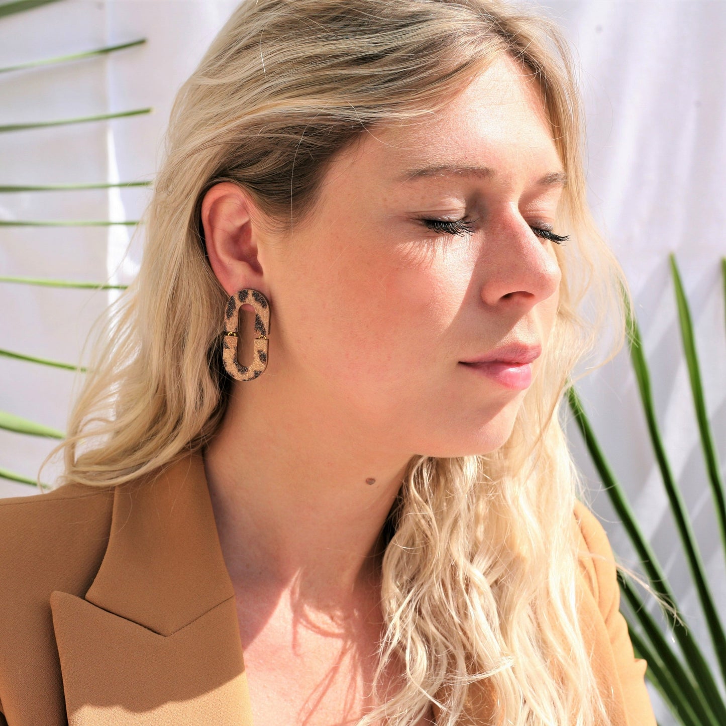 BOUCLES D'OREILLES BELLA UNI CUIR