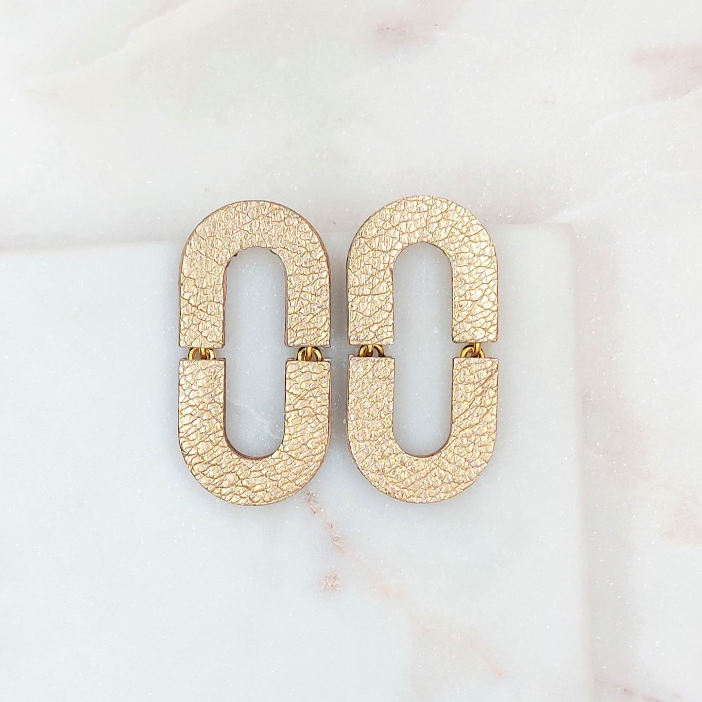 BOUCLES D'OREILLES BELLA UNI CUIR