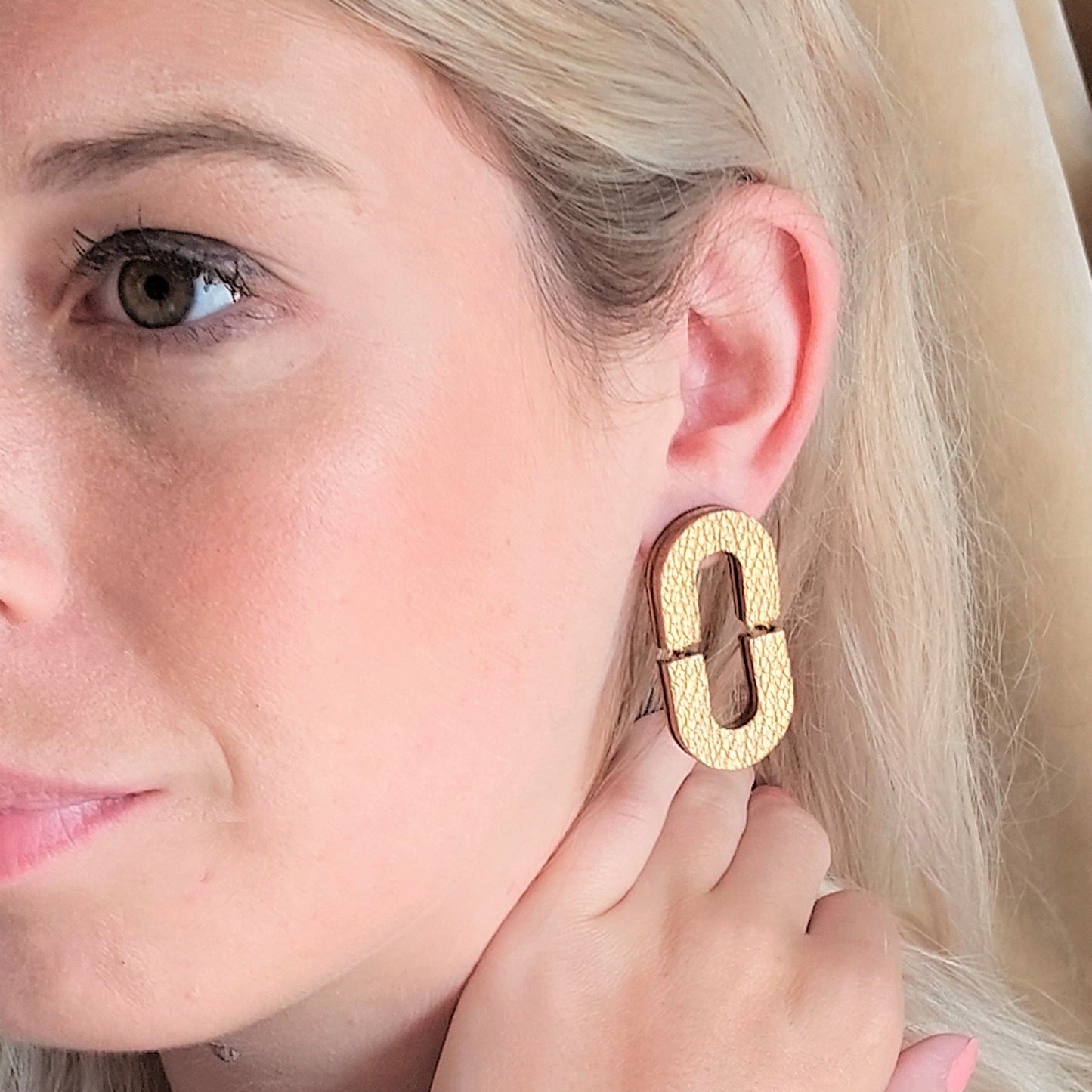 BOUCLES D'OREILLES BELLA UNI CUIR