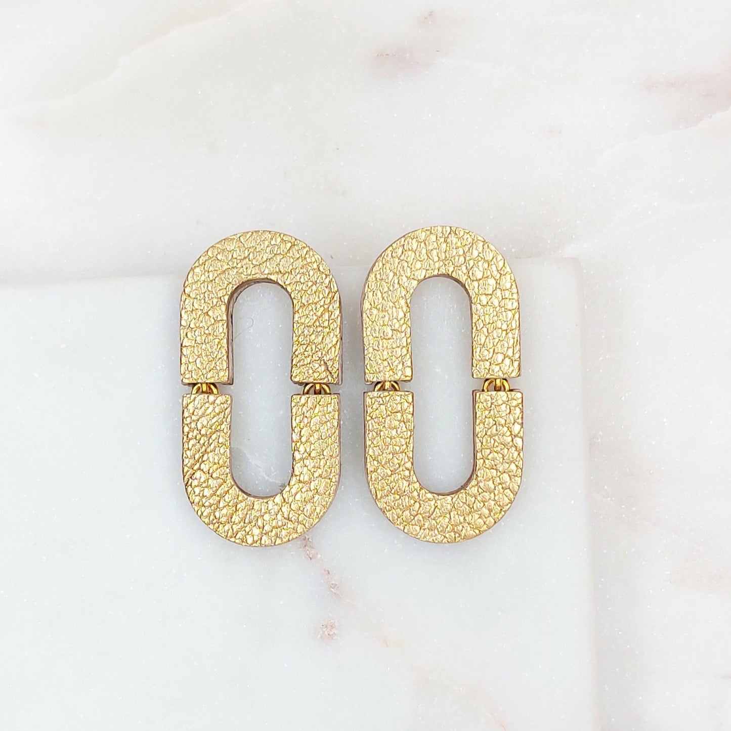 BOUCLES D'OREILLES BELLA UNI CUIR