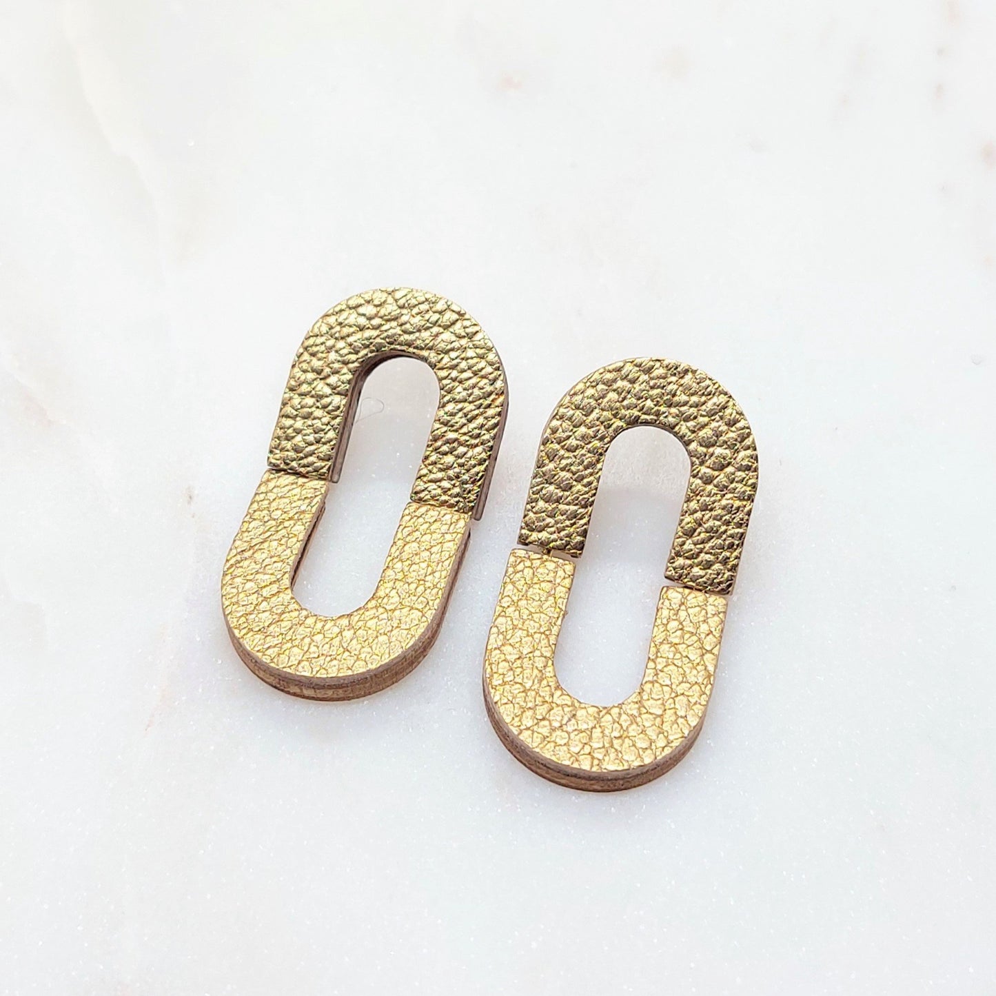 BOUCLES D'OREILLES BELLA UNI CUIR