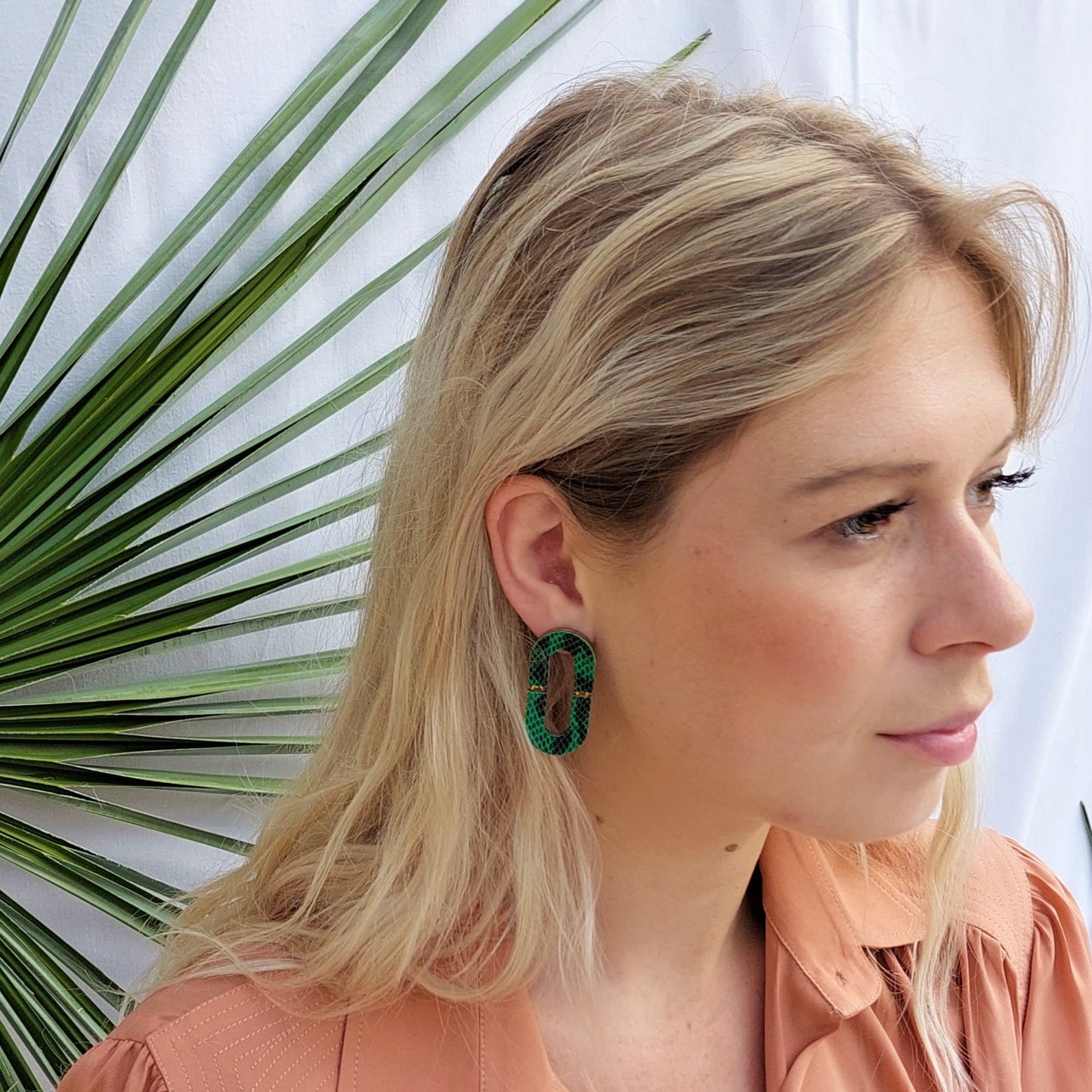 BOUCLES D'OREILLES BELLA UNI CUIR
