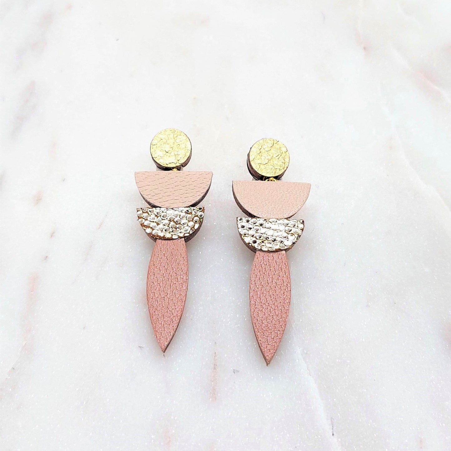 BOUCLES D'OREILLES GALA MIX CUIR