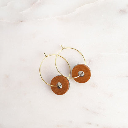 BOUCLES D'OREILLES CREOLES LUA CUIR